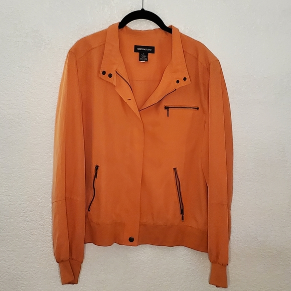 NORTONSTUDIO Women's Light Weight Orange Jacket 🍊 - Picture 1 of 6
